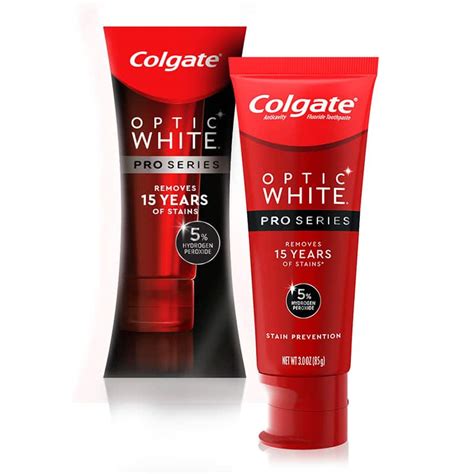 colgate optic white toothpaste|Colgate Optic White Pro Series Whitening Toothpaste with 5.